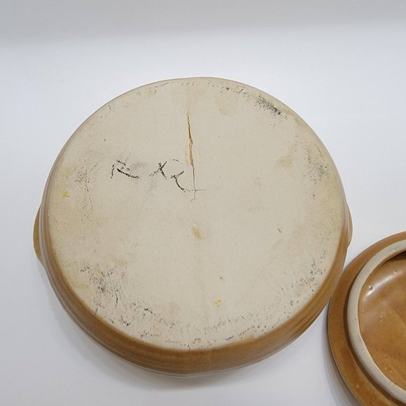 Vintage Handmade Art Pottery Lidded Serving Dish Casserole with Lid - Picture 6 of 8